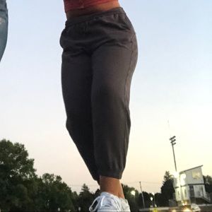 pacsun oversized grey jogger sweatpants